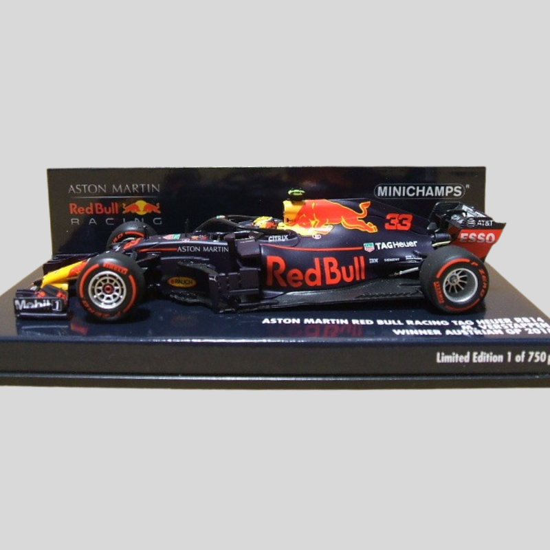 Aston Martin Red Bull Racing Tag Heuer RB14 Verstappen Winner Austrian GP2018