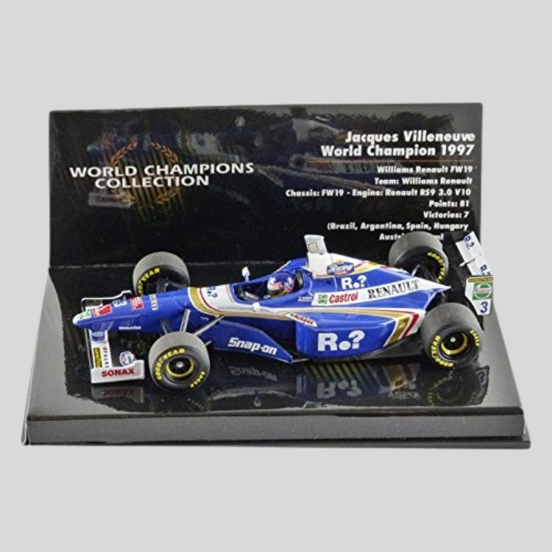 Jacques Villeneuve World Champion 1997 Williams Renault FW19