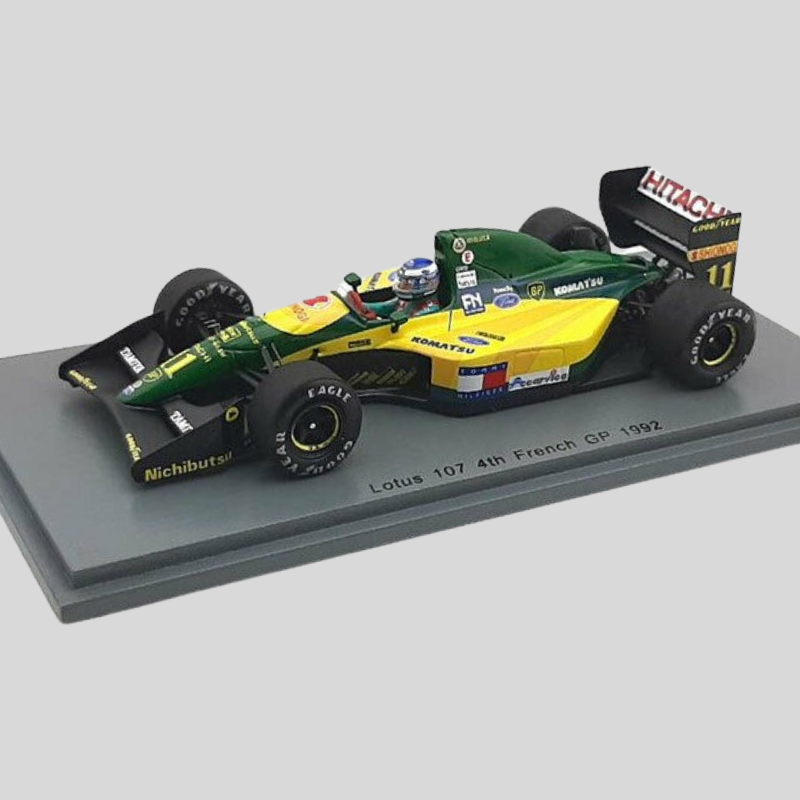 Lotus 107 4th French GP 1992 Mika Hakkinen