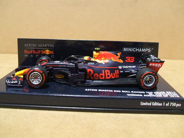 Aston Martin Red Bull Racing Tag Heuer RB14 Verstappen Winner Austrian GP2018