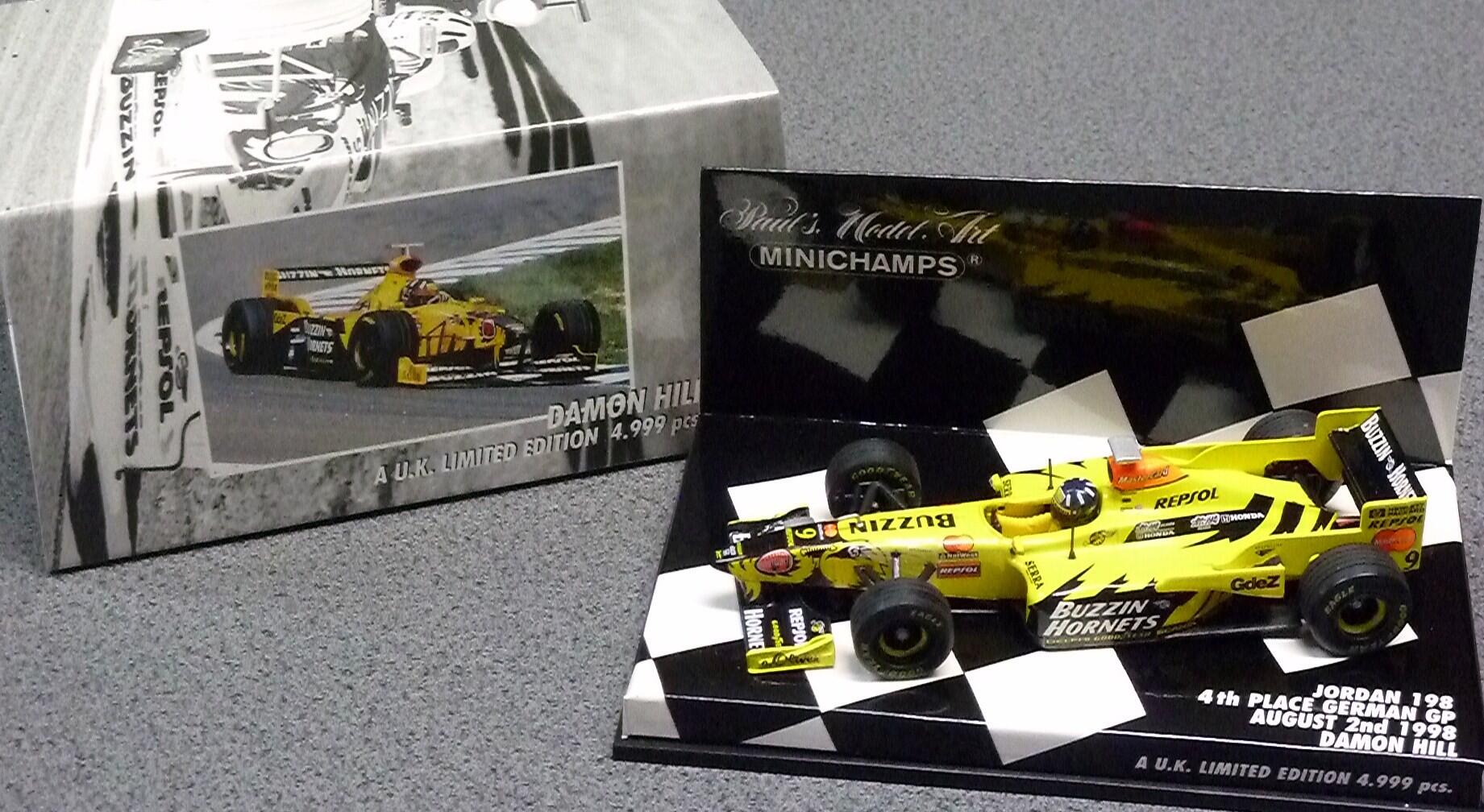 Jordan 198 4th place German GP August 2nd 1998 Damon Hill