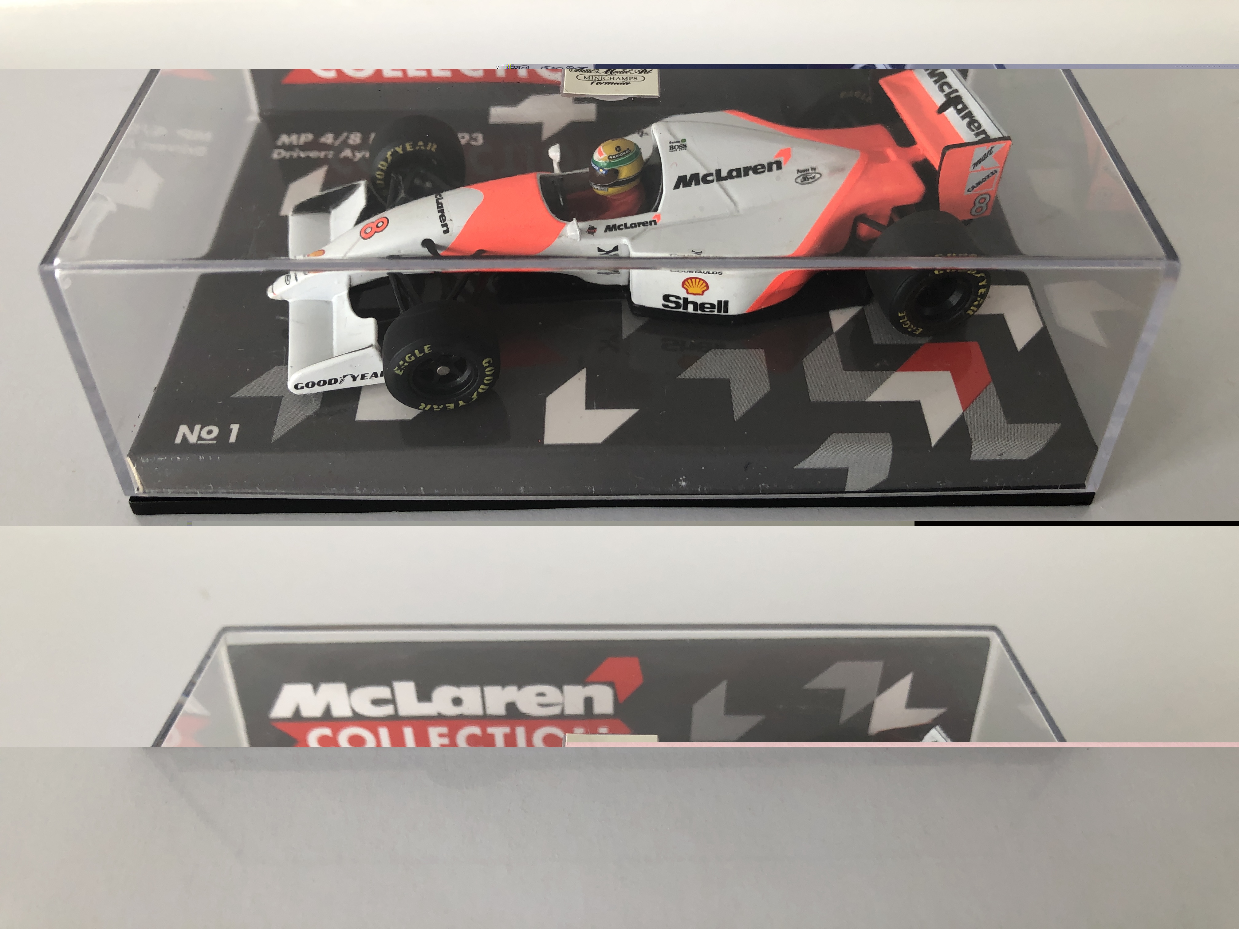 MP 4/8 Ford 1993 Ayrton Senna n1 MINICHAMPS