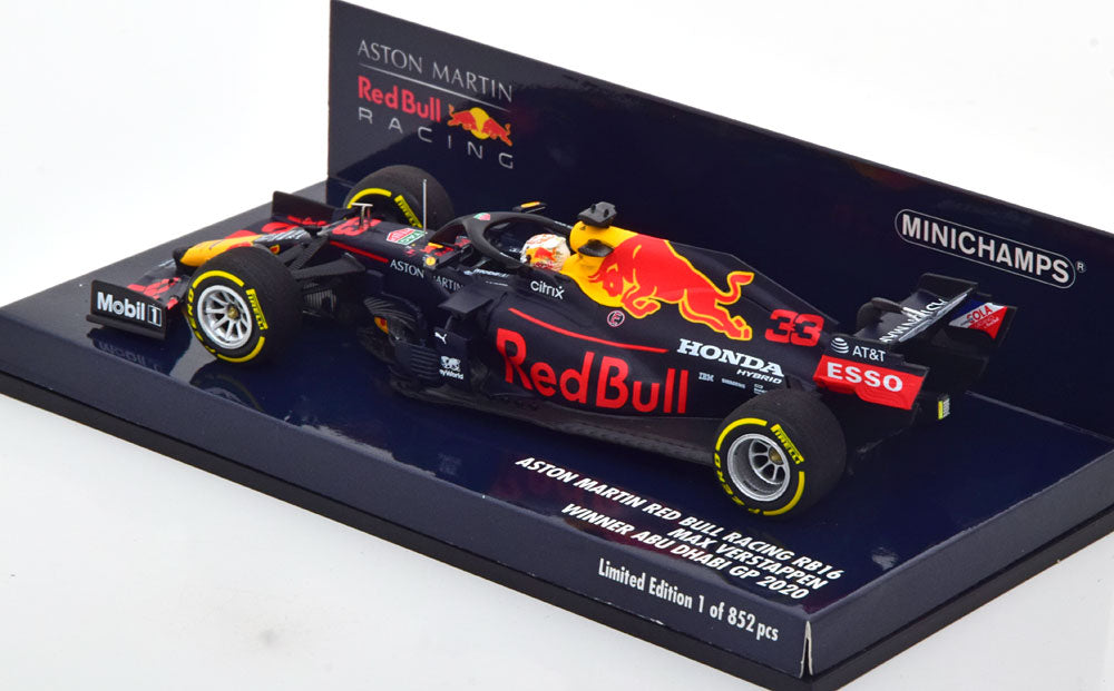 Aston Martin Red Bull Racing RB16 Max Verstappen Winner Abu Dhabi GP 2020