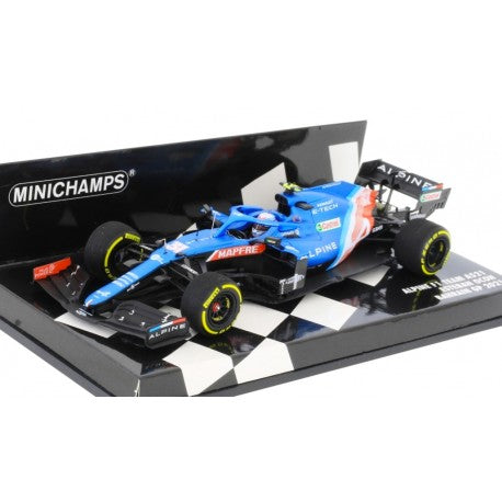 Alpine A521 Bahrain GP 2021 Esteban Ocon MINICHAMPS