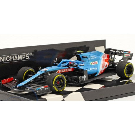 Alpine A521 Bahrain GP 2021 Esteban Ocon MINICHAMPS