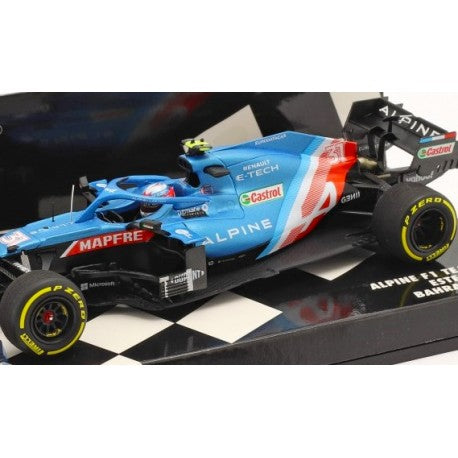 Alpine A521 Bahrain GP 2021 Esteban Ocon MINICHAMPS