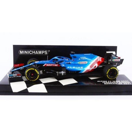 Alpine A521 Bahrain GP 2021 Fernando Alonso MINICHAMPS