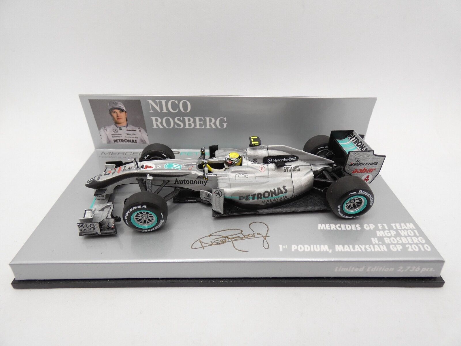 Mercedes GP F1 Team MGP WO Rosberg 1st Podium, Malasyan GP 2010