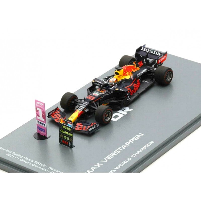 Red Bull Racing Honda RB16B Winner Abu Dhabi GP 2021 F1 Driver’s Champion – Max Verstappen