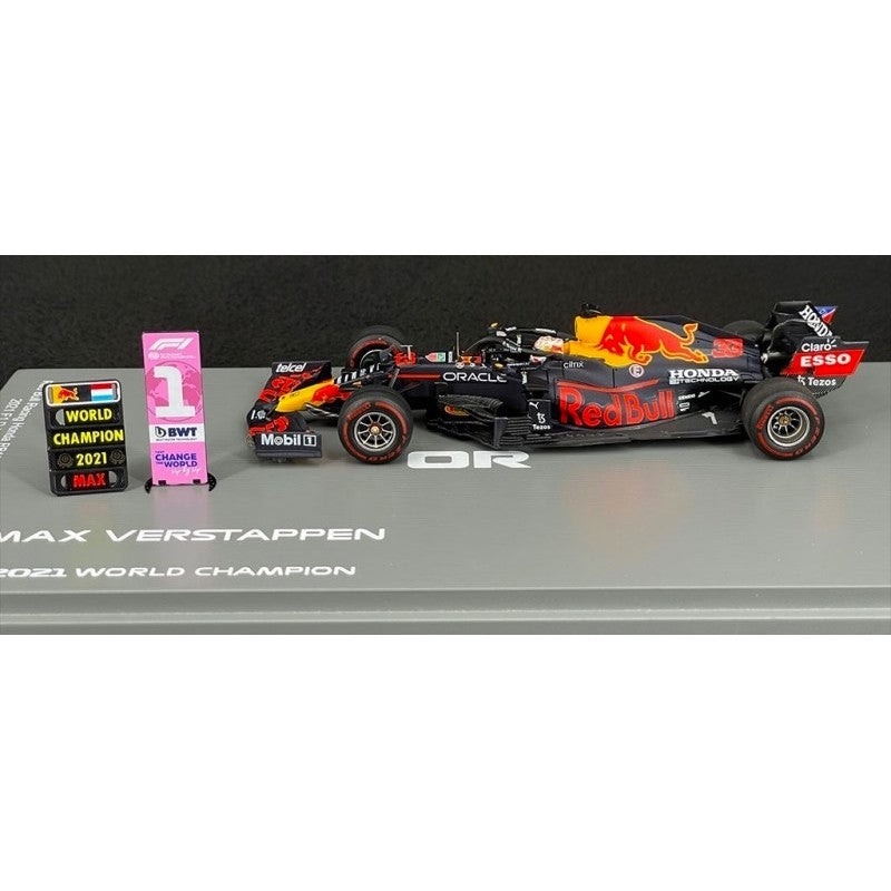 Red Bull Racing Honda RB16B Winner Abu Dhabi GP 2021 F1 Driver’s Champion – Max Verstappen
