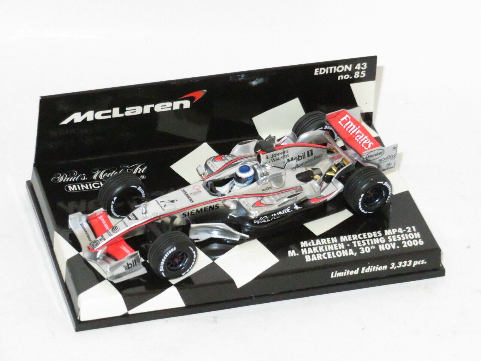 Mclaren Mercedes MP4-21 M.Hakkinen – Testing Session Barcelona, 30th Nov 2006