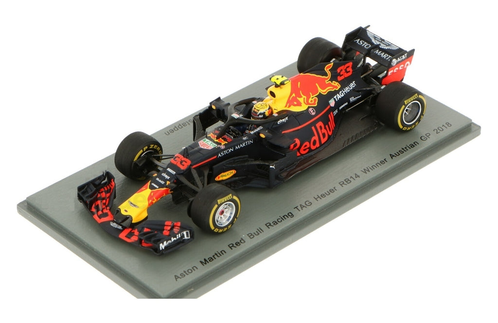 Aston Martin Red Bull Racing Tag Heuer RB14 Verstappen Winner Austrian GP2018