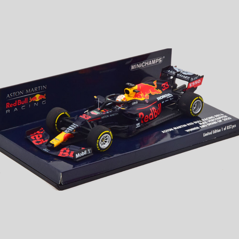 Aston Martin Red Bull Racing RB16 Max Verstappen  Winner Abu Dhabi GP 2020