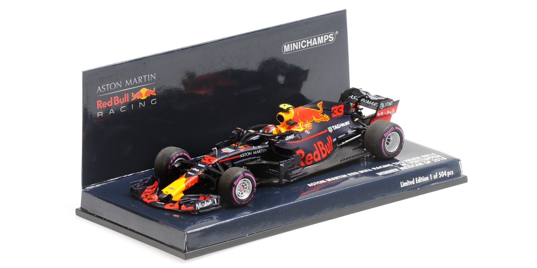 Red Bull Racing Tag Hauer RB13 Verstappen Sieger GP Mexiko 2017