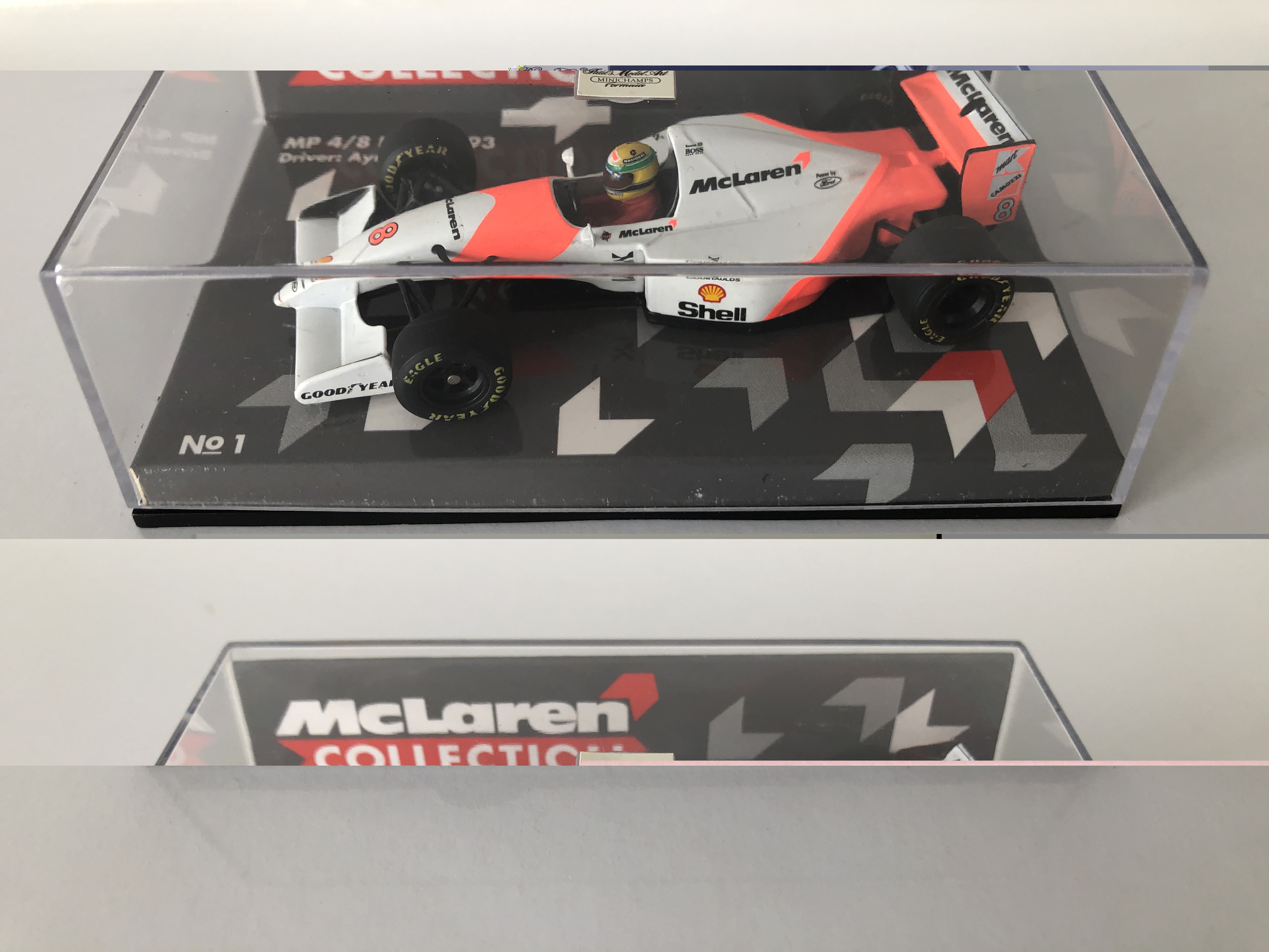 MP 4/8 Ford 1993  Ayrton Senna n1  MINICHAMPS