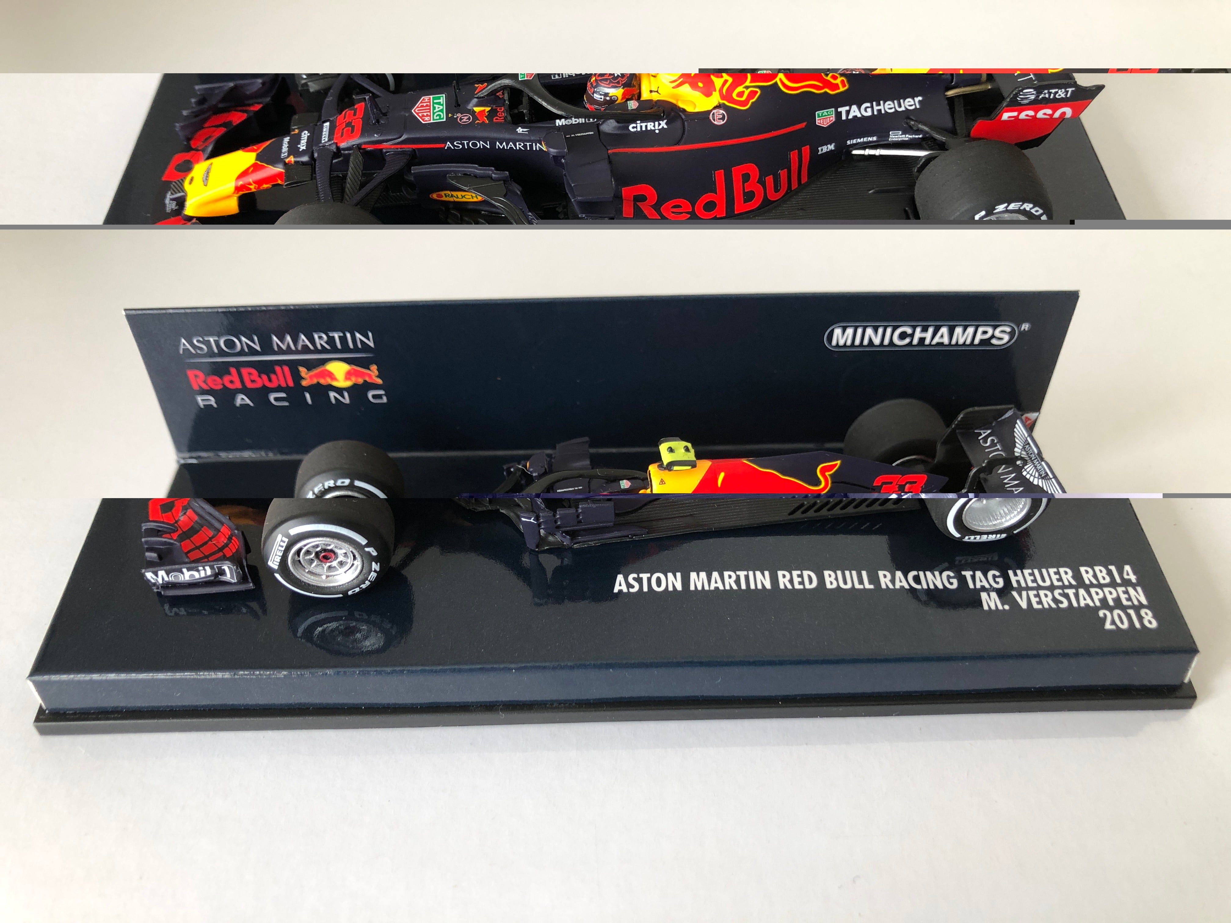 Aston Martin Red Bull Racing Tag Heuer RB14  Verstappen 2018