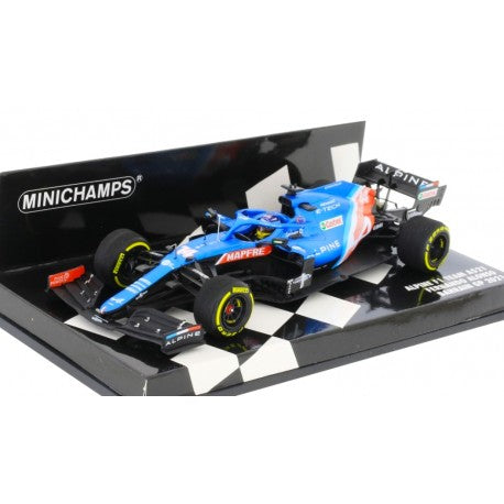 Alpine A521 Bahrain GP 2021 Fernando Alonso MINICHAMPS