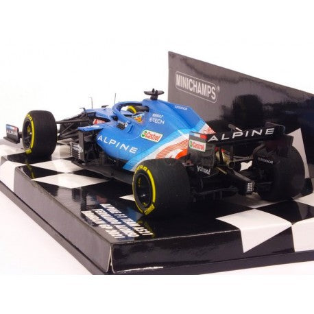 Alpine A521 Bahrain GP 2021 Fernando Alonso MINICHAMPS
