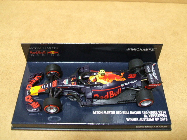 Aston Martin Red Bull Racing Tag Heuer RB14  Verstappen  Winner Austrian GP2018