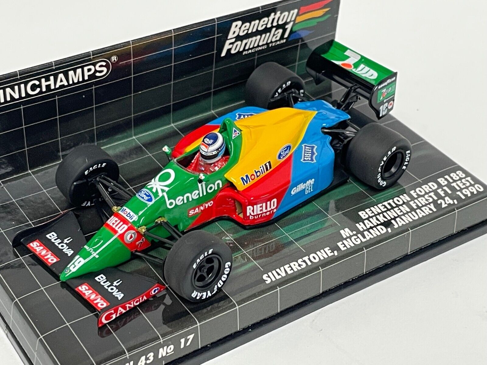 Benetton Ford B188  M.Hakkinen, First F1 Test